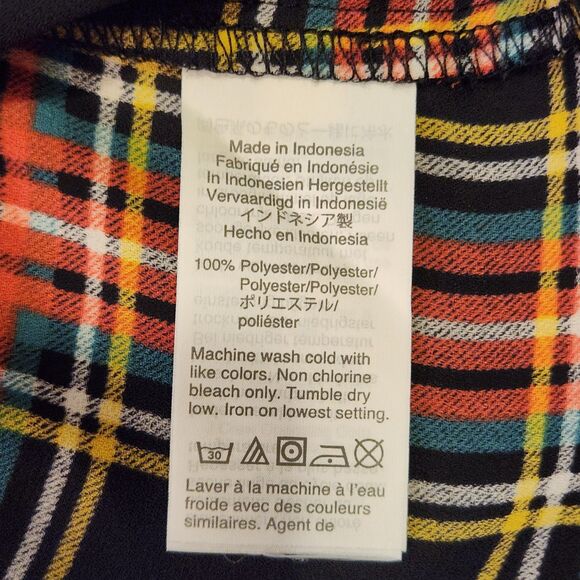 J. Crew Tie Neck Top in Stewart Tartan Plaid, Halter with Bow, Holidays, Sz 8 - Picture 9 of 9